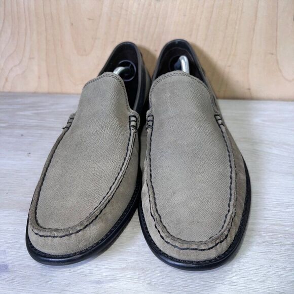 John Varvatos USA Star‎ Slip-on Loafers Brown / Grey Suede 7475 Men\'s 10M main image 10